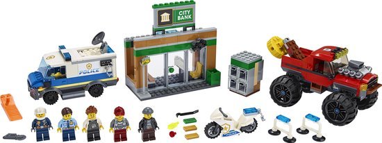 Lego City 60245 Politie-monstertruck achtervolging