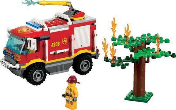 Lego City 4208 Brandweer Bosbrandtruck